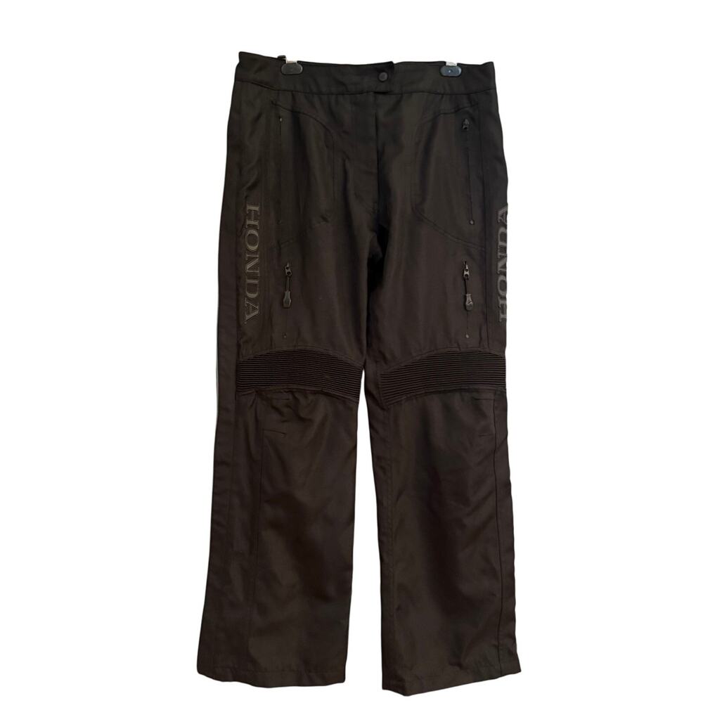 Honda Motorcycle Pants Womens XL Armored Riding Gear Black 31” Inseam Reflective - Picture 4 of 7